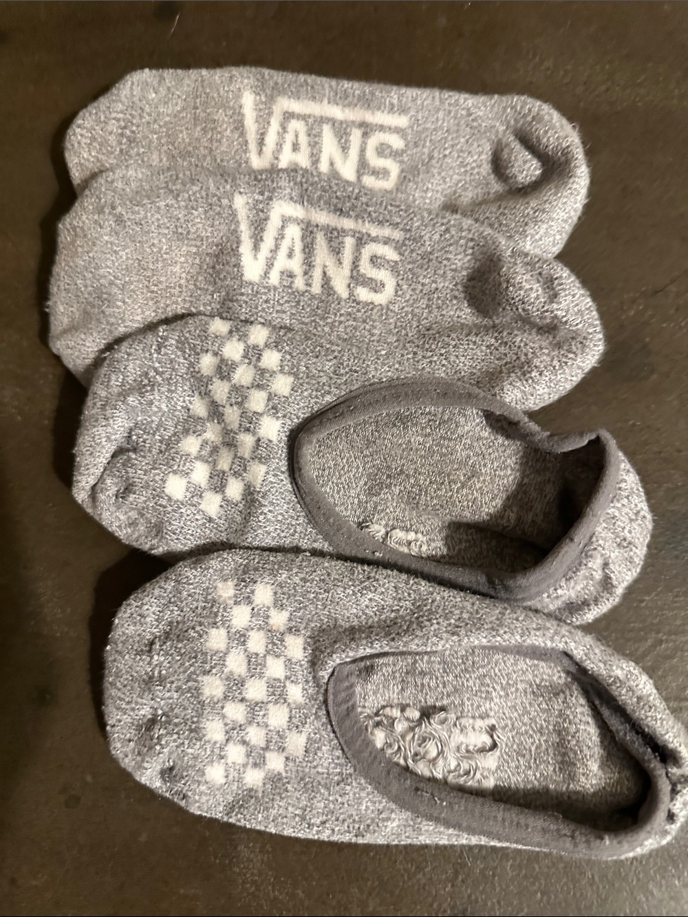 Vans Gray Low-Cut No-Show Sock Set